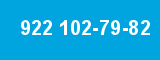 922 102-79-82 922 102-79-82